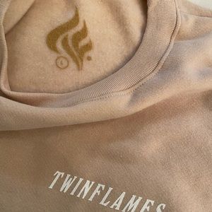 Twin Flames NEWEST DROP Beige crewneck